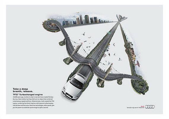 2011年度奥迪汽车中东地区平面广告设计欣赏